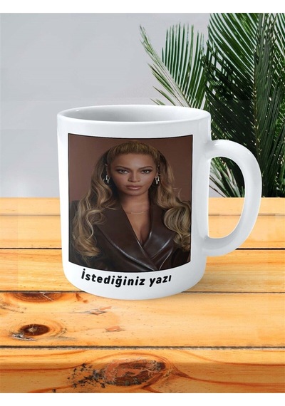 Beyonce Baskılı Kupa Bardak Kişiye Özel Desen 5 Çok Renkli