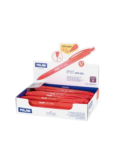 Mılan 176542125 Dry-gel P07 Kırmızı Gel Kalem