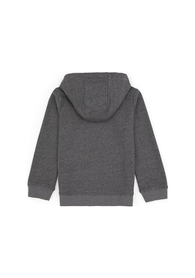 U.S. Polo Assn. Erkek Çocuk Antrasit Melanj Fermuarlı Kapüşonlu Sweatshirt 50316706-VR081