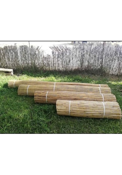 Bambu Çit Kamış Çit Hasır Gölgelik-(En 1 Metre-Uzunluk 4 Metre)