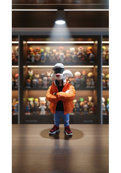 Looney Tunes Sylvester Figürü - Hip-hop Serisi Özel Tasarım Biblo / Figür