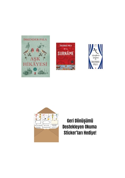 Aşk Hikâyesi + Surnâme - Bir Osmanlı Mâcerası + Jennifer In Düğünü Ciltli + Okuma Sticker'ları