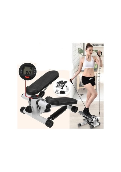 Ipli Fitness Stepper Egzersiz Aleti Total Body Twister Crosstep Step Siyah