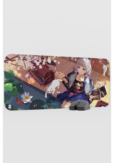 Ayaka Genshin Impact Anime Gacha V4 - 70x30 Xl Gaming Mouse Pad Fare Altlığı