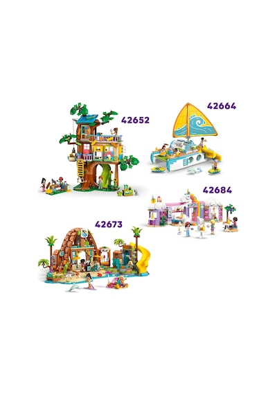 LEGO® Friends Fok Balıklı Yazlık Ev 42699 - 9 Yaş ve Üzeri Çocuklar için Minifigür İçeren Yaratıcı Oyuncak Yapım Seti (400 Parça)