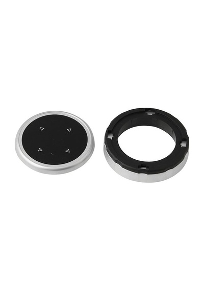 Elmpaly Bmw F10-f30 Serisi İçin Nbt Kontrol Düğmesi Kapak - Abs Krom Kaplama + Temperli Cam, Kullanışlı Ve Estetik Tasarım