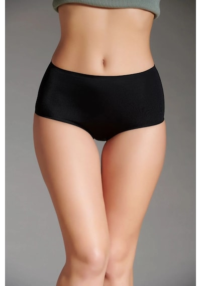 Eros Kadın Lazer Kesim Silikonlu Bato Slip Siyah 001