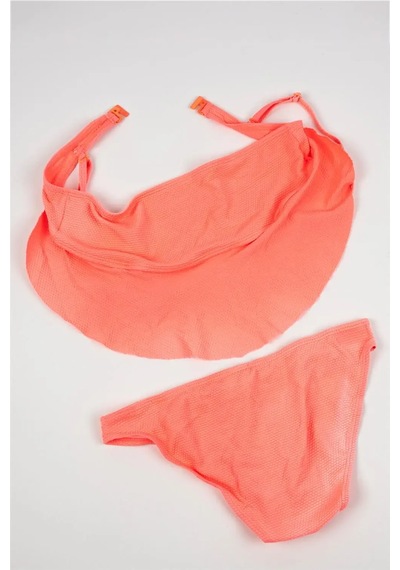 Adisia Kız Çocuk Nar Çiçeği Bikini Takımı Nar Çiçeği