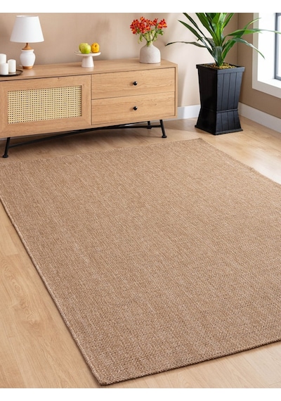 Srz-0604 Jüt Tabanlı Hasır Dokuma Örme Bohem Antialerjik Halı Kilim Hasır