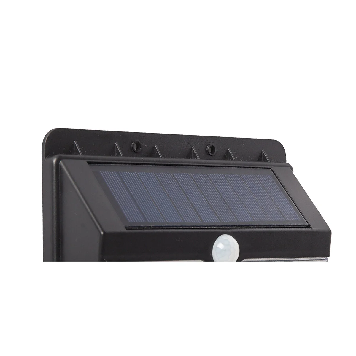 Hareket Sensörlü Solar Led Duvar Apliği Dış Mekan Bahçe Lambası Siyah