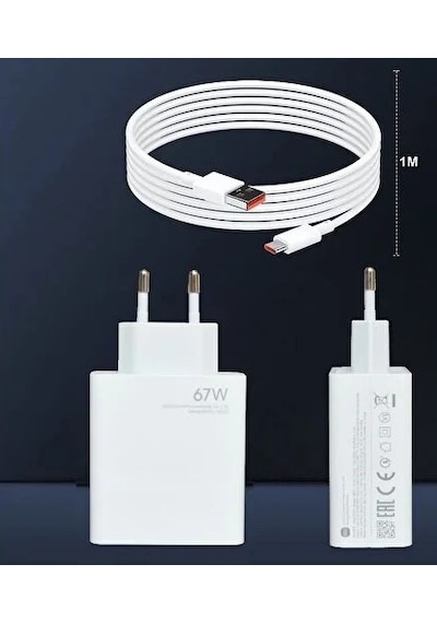 Xiaomi Uyumlu Mi 67W Turbo Hızlı Şarj Aleti Adaptör+kablo Set 67w