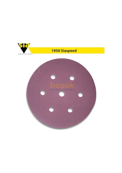 Sia 1950 Siaspeed 150 Mm 40 Kum 7 Delikli Cırtlı Zımpara Kağıdı 50'li
