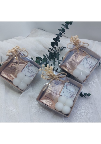 Buble Mum Kahve Çikolata Söz Nişan Nikah Şekeri Hediyeli(30 Adet)