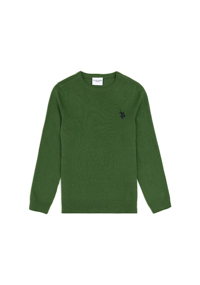 U.s. Polo Assn. Erkek Çocuk Yeşil Kazak /triko 50294188-vr054 Yeşil