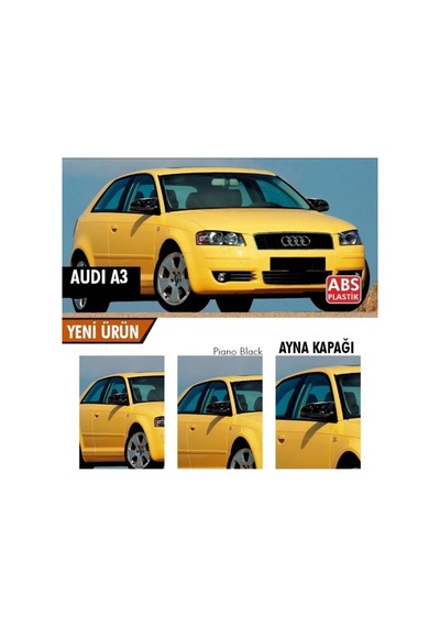 Audi A3 Batman Yarasa Ayna Kapağı Piano Black 2003-2007 Arası
