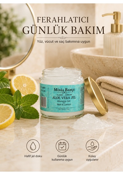 Minia Bahçe Nane ve Limonlu Aloe Vera Jel 75 G