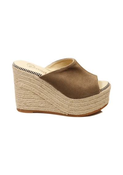 Espadrilles Flash Velour Kahverengi Süet Deri 10 Cm Hasır Tabanlı Dolgu Topuklu Kadın Ayakkabı Kahve Rengi Espadrilles Flash Velour Kahverengi Süet Deri 10 Cm Hasır Tabanlı Dolgu Topuklu Kadın Ayakkabı Kahve Rengi