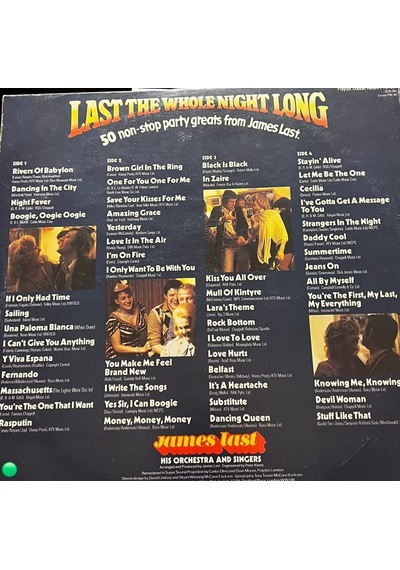 James Last - Last The Whole Night Long - 50 Non-stop Party Greats - Polydor Double Album 2lp