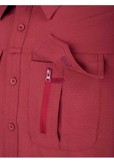 Outdoor Tactical Gömlek Esnek Fit Erkek Tacflex02 Bordo