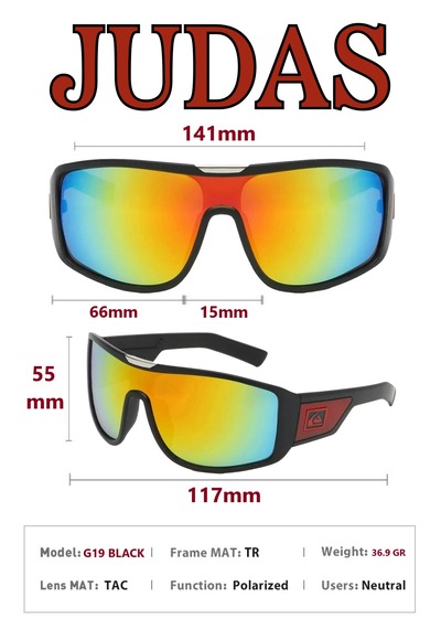 Judas G19 Polarize Sürüş Spor Aktivite Güneş Gözlüğü