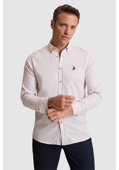 U.s. Polo Assn. Erkek Taş Gömlek Basic 50322161-vr049 Taş Rengi