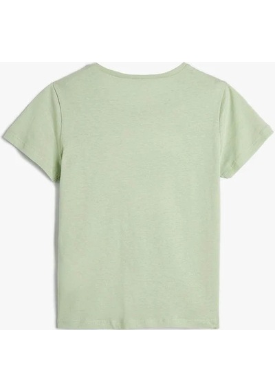 Koton Kız Çocuk T-shirt Yeşil 4skg10068ak 24yy59000192 Y59210 Yeşil