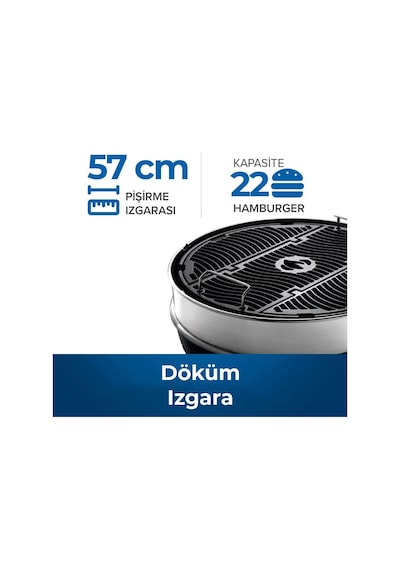 Napoleon Professional 22 Kömürlü Mangal Barbekü 57cm Siyah