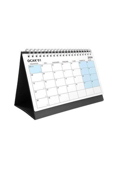 2027 Takvimi, Aylık Planlama, 2027 Masa Takvimi, 2027 Calendar, Monthly Planning, 2027 Desk Calendar Siyah