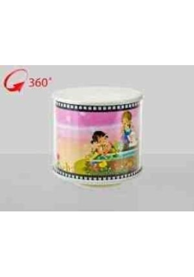 360 Derece Dönebilen Pilli Kurmalı Fotoğraf Resim Çerçevesi Çok Renkli
