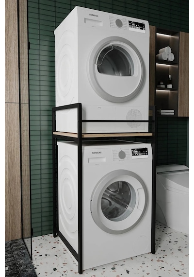 Sundra Banyo Dolabı Çamaşır Ve Kurutma Makinesi Dolabı Meşe Meşe