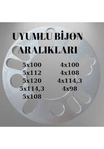 Üniversal 3mm Spacer Flanş Set 2 Adet