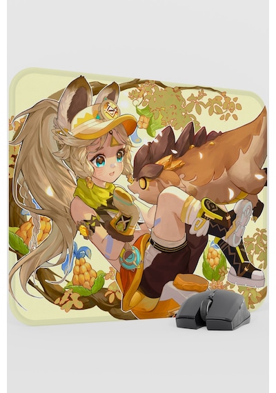 Kachina Genshin Impact Anime Oyuncu V2 - 48x40 Xl Gaming Mouse Pad Fare Altlığı