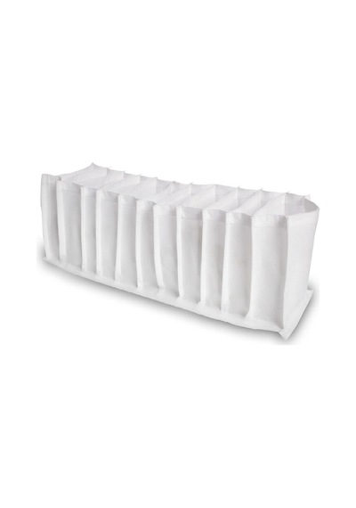 Organizer 1.boy 11 Gözlü 12x38x12 Cm Kumaş Beyaz Diğer