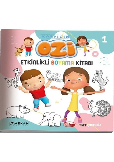 TRT Çocuk Kardeşim Etkinlikli Boyama Kitabı - 1- Burhan Yayıncılık
