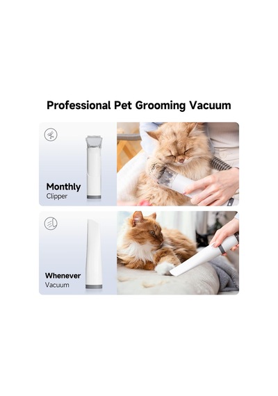 Els Pet Kedi Köpek Tıraş Makinesi Els-4392 5 İ 1 Arada Vakumlu Bakım Çözümü