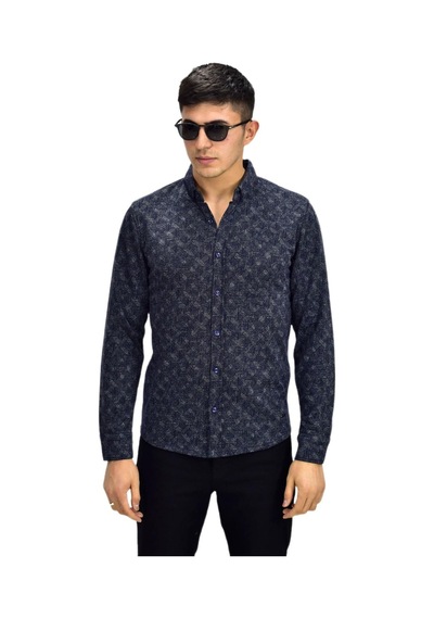 Erkek Spor Jakarlı Uzun Kol Gömlek R6520 Bgl-st03204 001