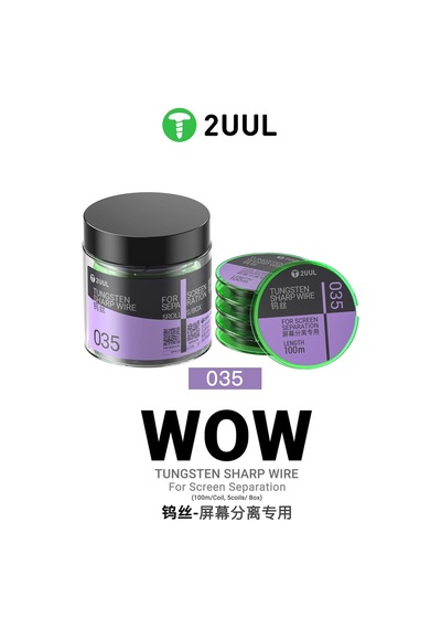 2uul Ws-035 Tungsten Keskin Ekran Ayırma Teli 0,035 Mm
