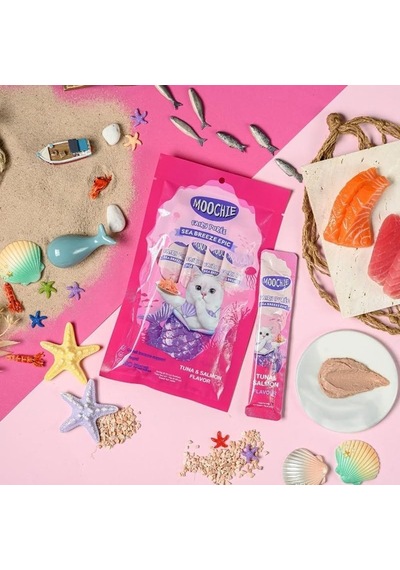 Moochie Sıvı Kedi Ödülü Ton-somon 5x15 Gr
