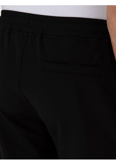 Cacharel Siyah Regular Fit Paçası Lastikli Eşofman Altı