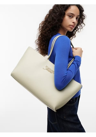 Tommy Hilfiger Kadın Omuz Çantası-aw0aw18772 Cream