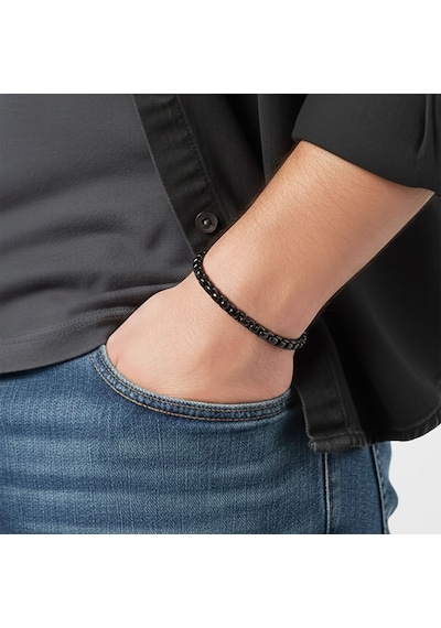 Premium Arnavut Çelik Zincir Bileklik 6mm Yuvarlak 3183czb2d6 - 20 Cm - Altın Renk Altın