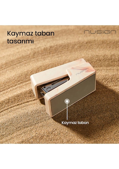 Nusıgn Mini Zımba Makinesi 12 Yaprak Kapasiteli 24/6 26/6 Siyah