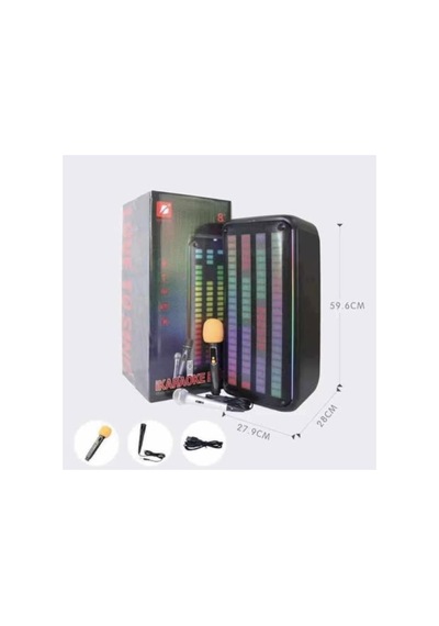 Büyük Boy Hoparlör Kablolu Ve Kablosuz Mikrofonlu Şarjlı Bluetooth Speaker Taşınabilir Hoparlör