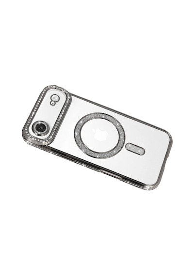 Apple İphone 17 Air Joke Simli Magneticsafe Kılıf - Gümüş