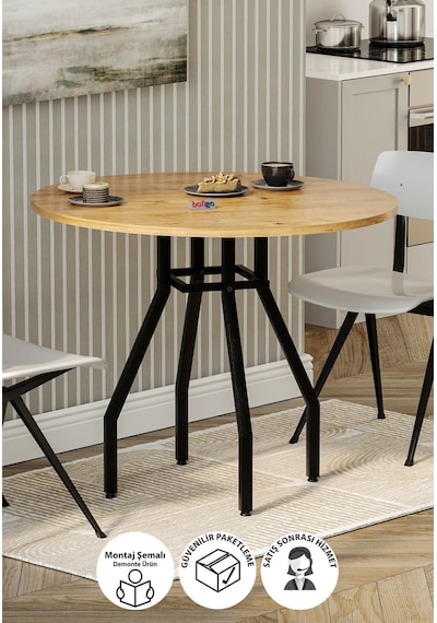 Bofigo Yuvarlak Yemek Masası 80 Cm Mutfak Masası Balkon Masası Roma Çam Çam Bofigo Yuvarlak Yemek Masası 80 Cm Mutfak Masası Balkon Masası Roma Çam Çam