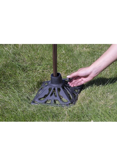 Marka Dökme Demir Meşale Standı, Siyah, 9.1l X 9.1w X 4.8h -inç, 1312322