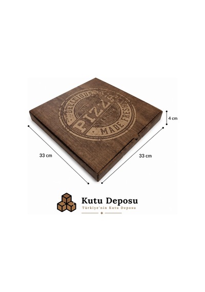 33x33x4 Cm Pizza Kutusu 100 Adet