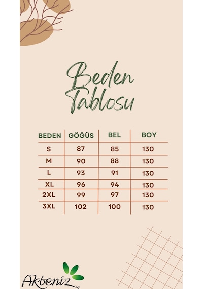 Akbeniz Kadın Kalın Askılı Yırtmaçlı Uzun Gecelik 90113-krem Krem