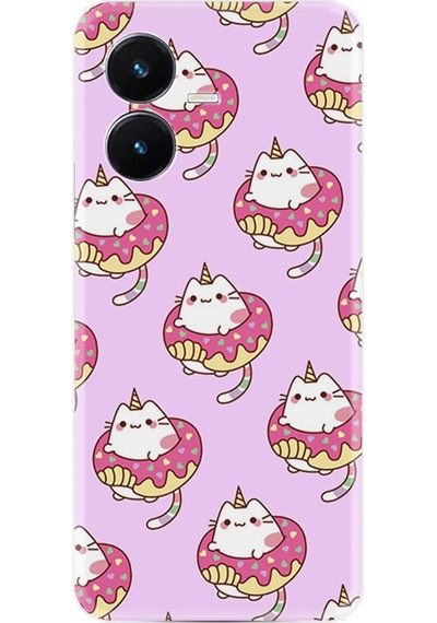 Vivo Y22S Kilif Resimli Silikon Unicorn Donut 1417 566401920