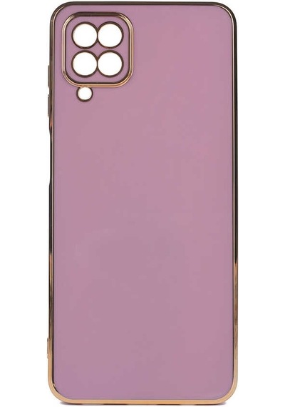 Teknomoda Samsung Uyumlu Galaxy A12 Kılıf Kenarları Gold Kamera Korumalı Renkli Pastel Silikon
